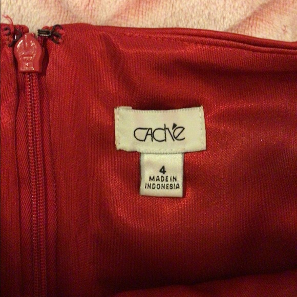 Cache Red Dress! Size 4 - Picture 9 of 11
